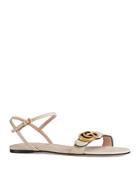 Gucci Women's Marmont Leather Double G Sandals