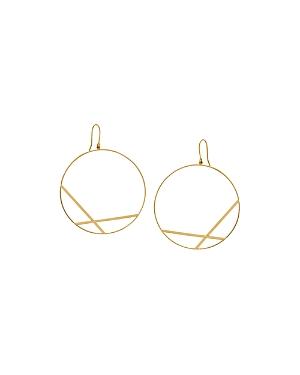 Lana Jewelry 14k Yellow Gold Affinity Hoop Drop Earrings