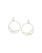 Lana Jewelry 14k Yellow Gold Affinity Hoop Drop Earrings