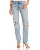 Mother The Trickster High-rise Straight-leg Jeans In Portal To The Other Side
