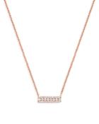 Bloomingdale's Diamond Mini Bar Necklace In 14k Rose Gold, 0.25 Ct. T.w. - 100% Exclusive