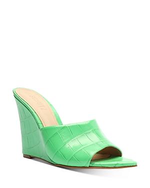 Schutz Women's Embossed Wedge Heel Sandals