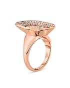 Roberto Coin 18k Rose Gold Carnaby Street Mother Of Pearl & Diamond Pave Statement Ring