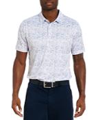 Robert Graham Beach Club Stretch Printed Classic Fit Performance Polo Shirt