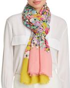 Kate Spade New York Floral Dots Oblong Scarf