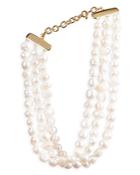 Cult Gaia Nora Freshwater Pearl Triple Row Choker Necklace, 16.25