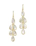 Ippolita 18k Yellow Gold Rock Candy Cascade Teardrop Earrings With Mother-of-pearl