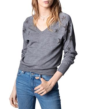 Zadig & Voltaire Azura Stars Merino Wool Sweater