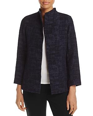 Eileen Fisher Petites Stand Collar Open Front Jacket