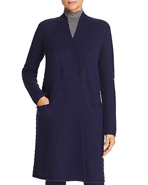 Armani Collezioni Wool & Cashmere Chevron-pattern Coat
