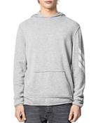 Zadig & Voltaire Cashmere Hoodie With Intarsia Sleeve