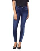 Nydj Ami Two-tone Skinny Ankle Jeans In Angled Laser