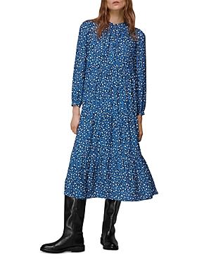 Whistles Amy Wild Leopard Trapeze Dress