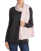 C By Bloomingdale's Elevated Ribbed Cashmere Scarf - 100% Exclusive