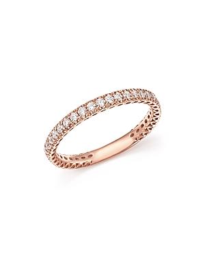 Bloomingdale's Heart Openwork Diamond Ring In 14k Rose Gold, 0.25 Ct. T.w. - 100% Exclusive