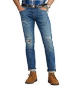 Polo Ralph Lauren Sullivan Slim Fit Stretch Repaired Jeans In Blue