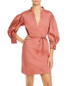 Rebecca Taylor Twill Belted Dress