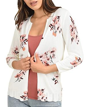 Daniel Rainn Floral Knit Cardigan