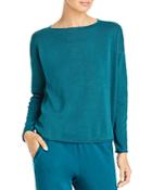 Eileen Fisher Boat Neck Long Sleeve Top
