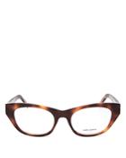 Saint Laurent Women's Cat Eye Clear Glasses, 52mm