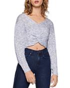 Bcbgeneration Twist-front Cropped Sweater