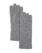 C By Bloomingdale's Cashmere Ribbed Gloves