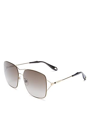 Givenchy Square Aviator Sunglasses, 58mm