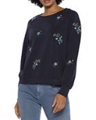 Billy T Wild Floral Embroidered Sweatshirt