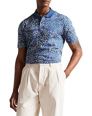 Ted Baker Pacita Cotton Floral Print Polo Shirt