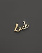 Lana Jewelry 14k Yellow Gold Mini Luck Single Stud Earrings