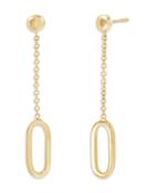 Alberto Amati 14k Yellow Gold Link Drop Earrings