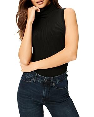 Good American Ribbed Mock Neck Bodysuit