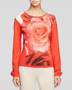 Basler Rose Print Sweater