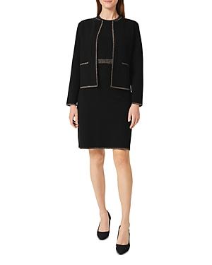 Hobbs London Frida Sparkle Trim Knit Jacket