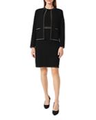 Hobbs London Frida Sparkle Trim Knit Jacket