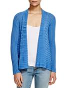 Eileen Fisher Ribbed Open Front Cardigan