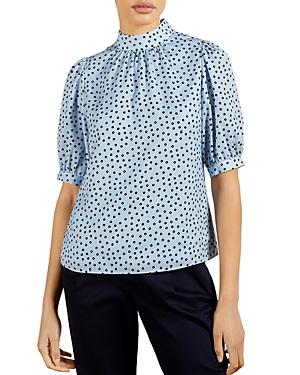 Ted Baker Printed Mock Neck Top