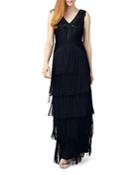 Phase Eight Sable Fringe Gown