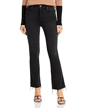 Paige Claudine Raw Hem Flare Jeans In Slater