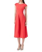 Emporio Armani Cap Sleeve Midi Dress