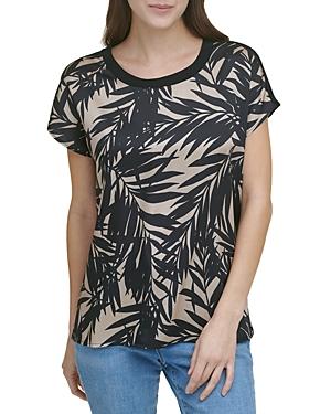 Dkny Printed Boxy Tee