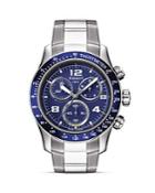 Tissot V8 Men's Blue Chronograph Sport Watch, 42.5mm