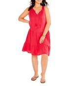 Nic+zoe Plus Double Gauze Tiered Dress