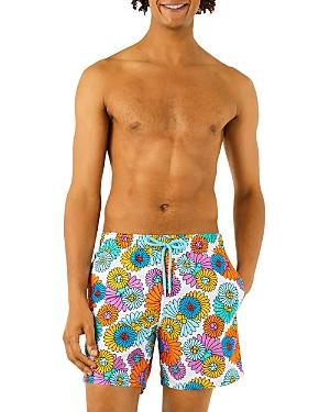 Vilebrequin Marguerites Floral Print Regular Fit 5.5 Swim Trunks