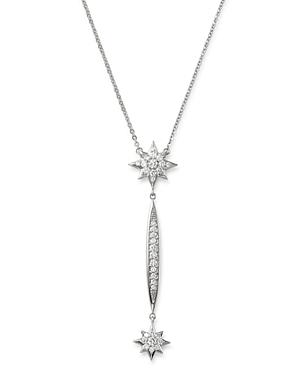 Bloomingdale's Diamond Starburst Drop Pendant Necklace In 14k White Gold, 0.45 Ct. T.w. - 100% Exclusive