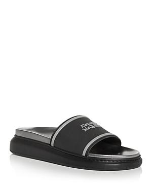 Alexander Mcqueen Men's Logo Slide Sandals