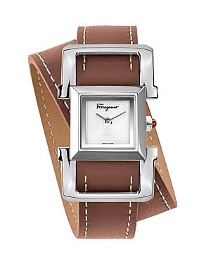 Salvatore Ferragamo Square Ingot Watch, 19.5mm X 19.5mm