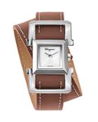 Salvatore Ferragamo Square Ingot Watch, 19.5mm X 19.5mm