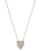 Bloomingdale's Pave Diamond Heart Pendant Necklace In 14k Yellow Gold, 0.50 Ct. T.w. - 100% Exclusive