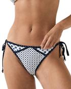 Reiss Francessa Printed String Bikini Bottom